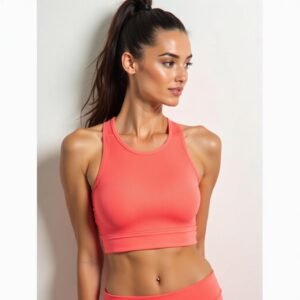 Mesh Panel Crop Top